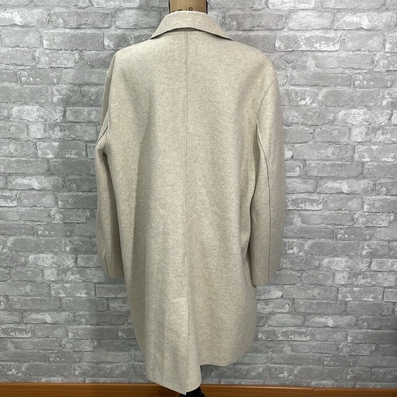 Sam Edelman Single Breasted Reefer Two Tone Coat - Picture 5 of 7